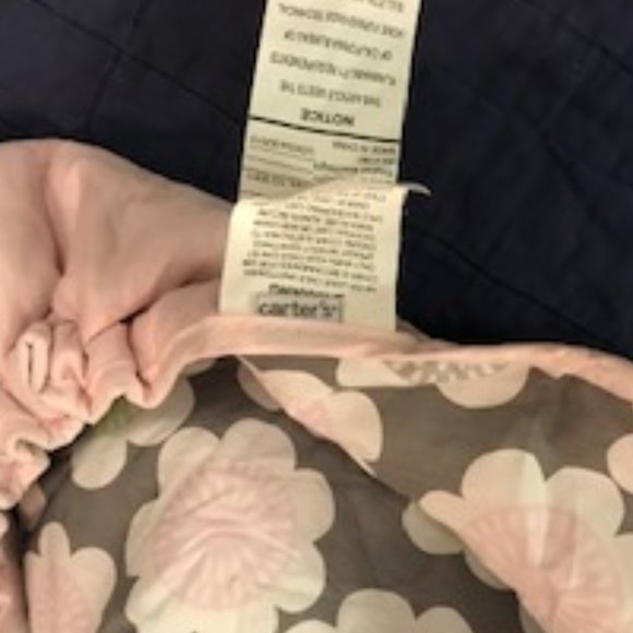 Carter's Reversable High Chair/Shopping Cart Cover-Super Compact-Floral & Pink - Picture 8 of 8